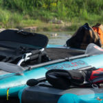 Bird Island Outfitters® HERON Inflatable SUP+KAYAK Hybrid Pontoon Paddle Board Closeup
