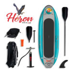 Heron Inflatable SUP Kayak Hybrid Paddle Board by Bird Island Outfitters