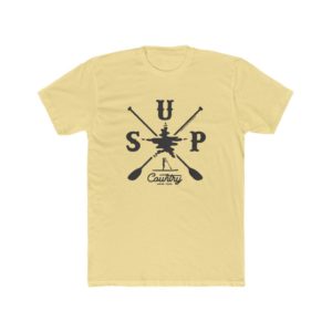 Men's SUP Country Paddling T-Shirt Design