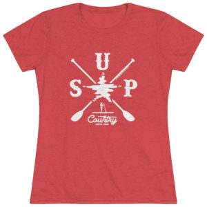 Women's SUP Country Paddling T-shirt Design