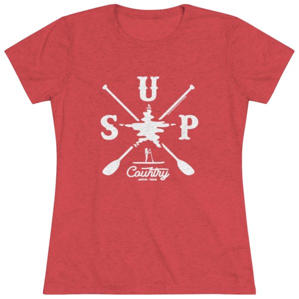 Women's SUP Country Paddling T-shirt Design