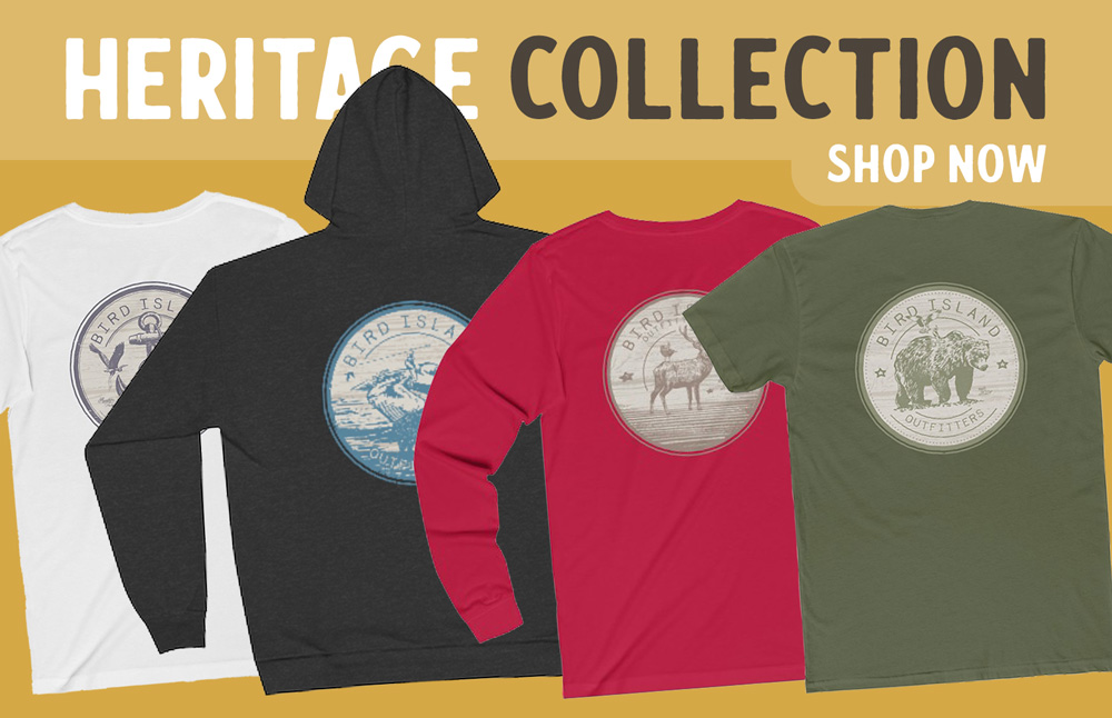 Heritage Apparel Collection is designed for Men who love classic scenes depicting outdoors, nature, wildlife and paddling.